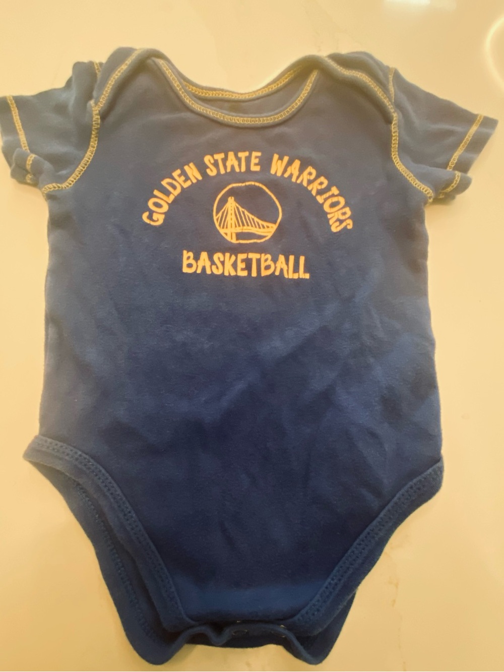 Golden State Warriors Blue Baby Onsie